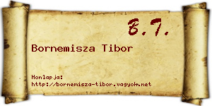 Bornemisza Tibor névjegykártya